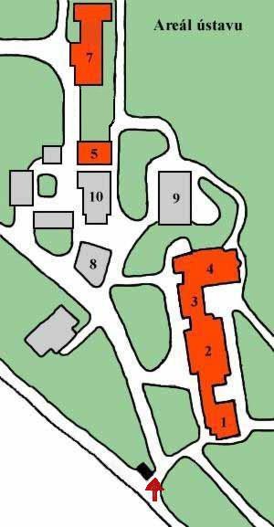 Plán areálu Albertinum odborný léčebný ústav Žamberk
